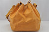 Authentic Louis Vuitton Epi Petit Noe Drawstring Bag Yellow M44109 LV 9775I
