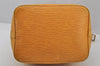 Authentic Louis Vuitton Epi Petit Noe Drawstring Bag Yellow M44109 LV 9775I