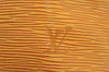 Authentic Louis Vuitton Epi Petit Noe Drawstring Bag Yellow M44109 LV 9775I
