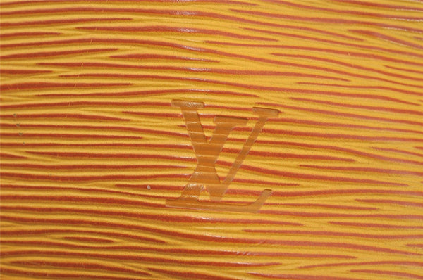 Authentic Louis Vuitton Epi Petit Noe Drawstring Bag Yellow M44109 LV 9775I