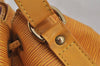 Authentic Louis Vuitton Epi Petit Noe Drawstring Bag Yellow M44109 LV 9775I