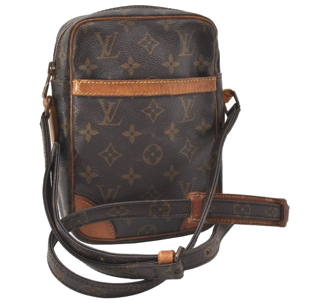 Authentic Louis Vuitton Monogram Danube Shoulder Cross Bag M45266 Junk 9776I