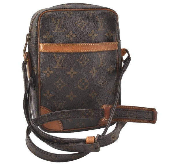 Authentic Louis Vuitton Monogram Danube Shoulder Cross Bag M45266 Junk 9776I