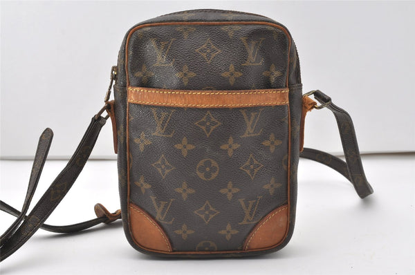 Authentic Louis Vuitton Monogram Danube Shoulder Cross Bag M45266 Junk 9776I