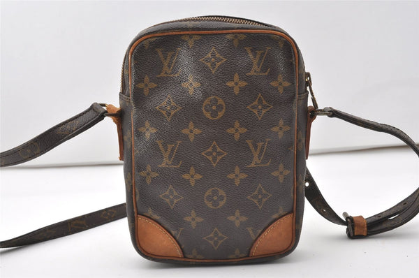 Authentic Louis Vuitton Monogram Danube Shoulder Cross Bag M45266 Junk 9776I
