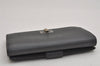 Authentic FENDI Peeka Boo Long Wallet Purse Leather Gray Box 9776J