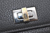 Authentic FENDI Peeka Boo Long Wallet Purse Leather Gray Box 9776J