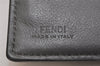 Authentic FENDI Peeka Boo Long Wallet Purse Leather Gray Box 9776J