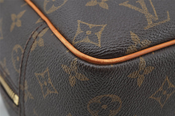 Authentic Louis Vuitton Monogram Deauville Hand Bag M47270 LV Junk 9777I