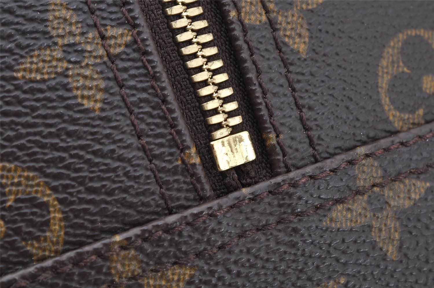 Authentic Louis Vuitton Monogram Deauville Hand Bag M47270 LV Junk 9777I