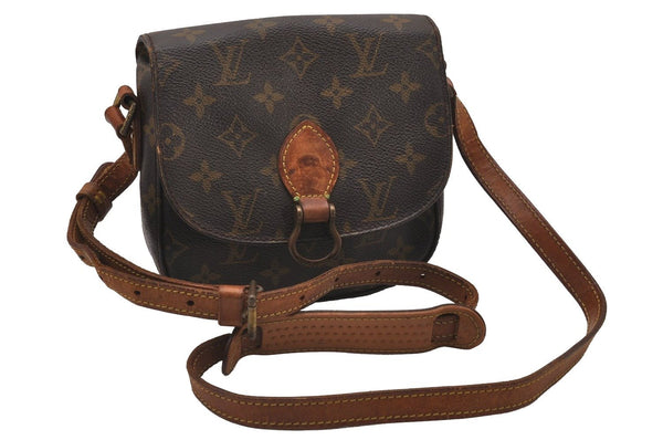 Authentic Louis Vuitton Monogram Saint Cloud PM M51244 Shoulder Cross Bag 9779I