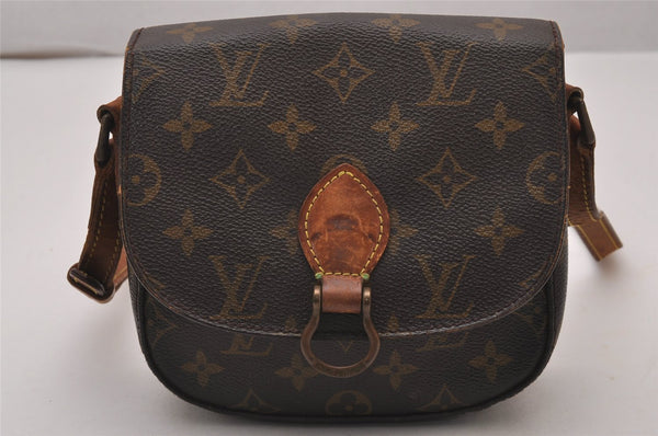 Authentic Louis Vuitton Monogram Saint Cloud PM M51244 Shoulder Cross Bag 9779I