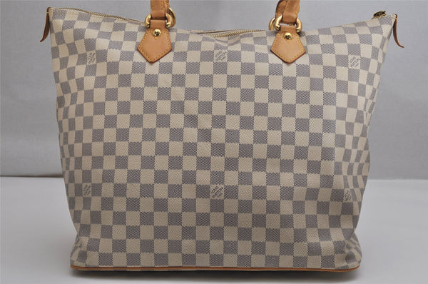 Authentic Louis Vuitton Damier Azur Saleya GM Shoulder Tote Bag N51184 LV 9779J