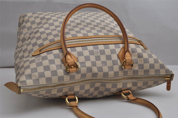Authentic Louis Vuitton Damier Azur Saleya GM Shoulder Tote Bag N51184 LV 9779J