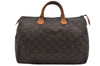 Authentic Louis Vuitton Monogram Speedy 35 Hand Boston Bag M41524 LV 9780I