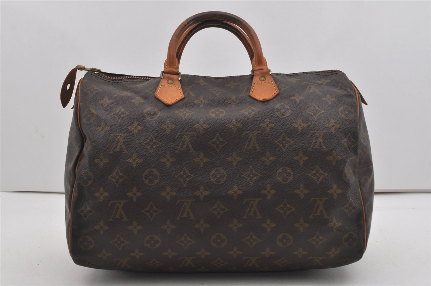 Authentic Louis Vuitton Monogram Speedy 35 Hand Boston Bag M41524 LV 9780I