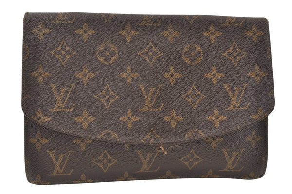 Authentic Louis Vuitton Monogram Pochette Rabat Clutch Bag Old Model LV 9780J