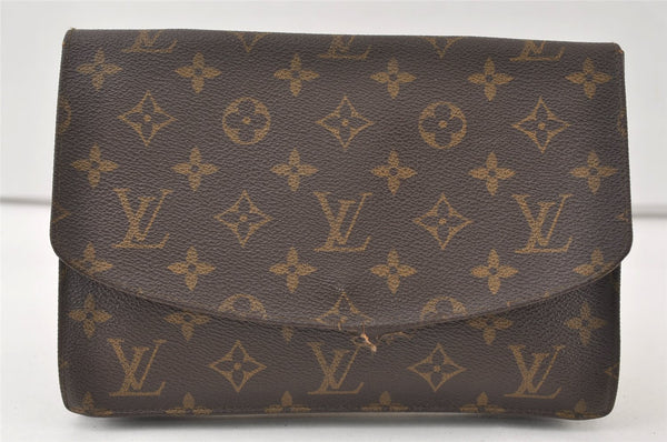 Authentic Louis Vuitton Monogram Pochette Rabat Clutch Bag Old Model LV 9780J