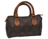 Authentic Louis Vuitton Monogram Mini Speedy Hand Bag Purse M41534 LV 9782I