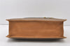 Authentic GUCCI Web Sherry Line Micro GG PVC Leather Tote Hand Bag Brown 9782J