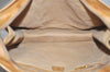 Authentic GUCCI Web Sherry Line Micro GG PVC Leather Tote Hand Bag Brown 9782J
