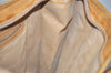 Authentic GUCCI Web Sherry Line Micro GG PVC Leather Tote Hand Bag Brown 9782J