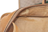 Authentic GUCCI Web Sherry Line Micro GG PVC Leather Tote Hand Bag Brown 9782J