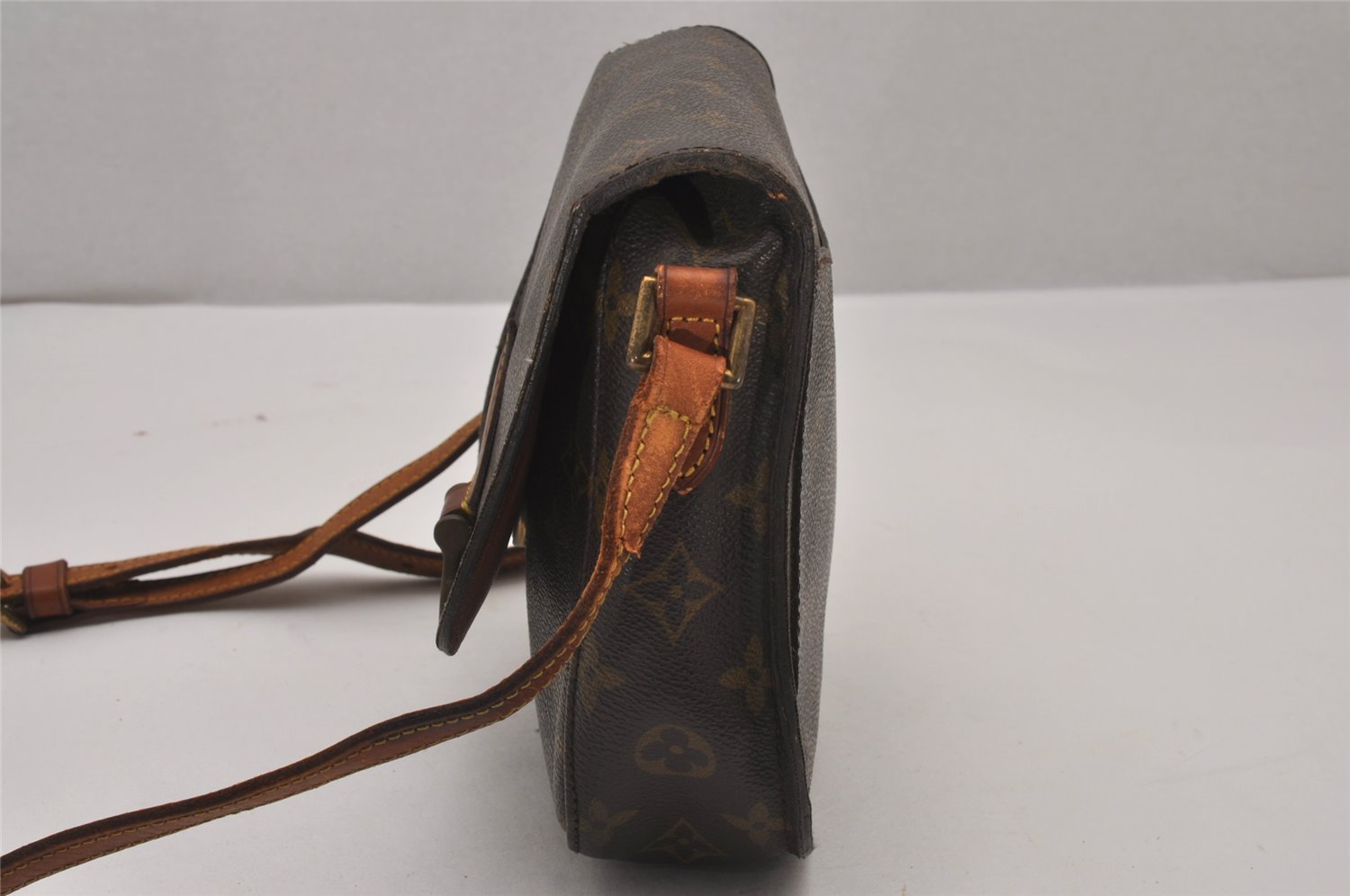 Authentic Louis Vuitton Monogram Saint Cloud MM M51243 Shoulder Cross Bag 9783I