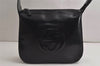 Authentic GUCCI Vintage Shoulder Hand Bag Purse Enamel Black Junk 9783J