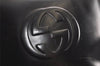 Authentic GUCCI Vintage Shoulder Hand Bag Purse Enamel Black Junk 9783J