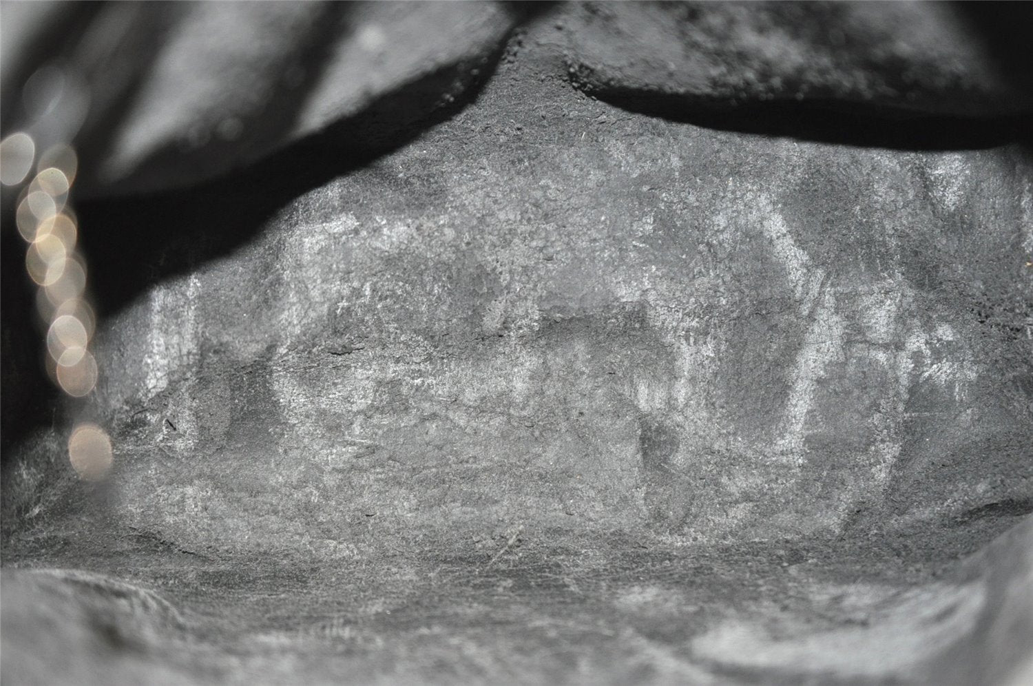 Authentic GUCCI Vintage Shoulder Hand Bag Purse Enamel Black Junk 9783J