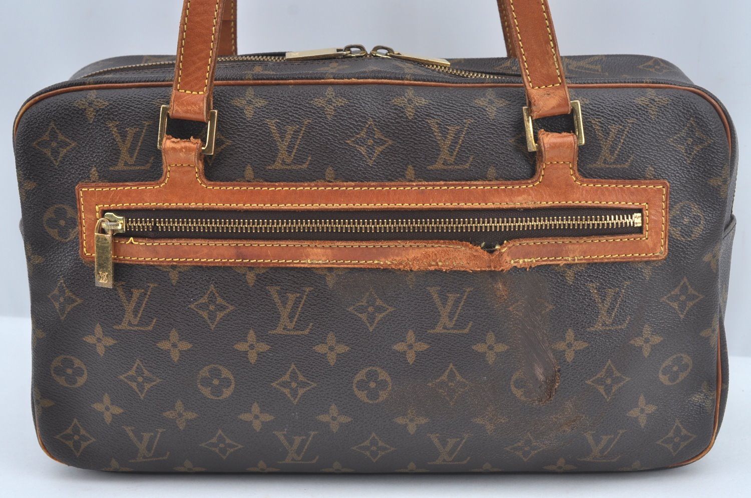 Authentic Louis Vuitton Monogram Cite GM Shoulder Bag M51181 LV Junk 9785I