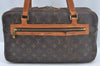 Authentic Louis Vuitton Monogram Cite GM Shoulder Bag M51181 LV Junk 9785I