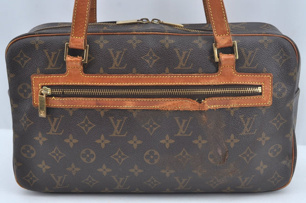 Authentic Louis Vuitton Monogram Cite GM Shoulder Bag M51181 LV Junk 9785I