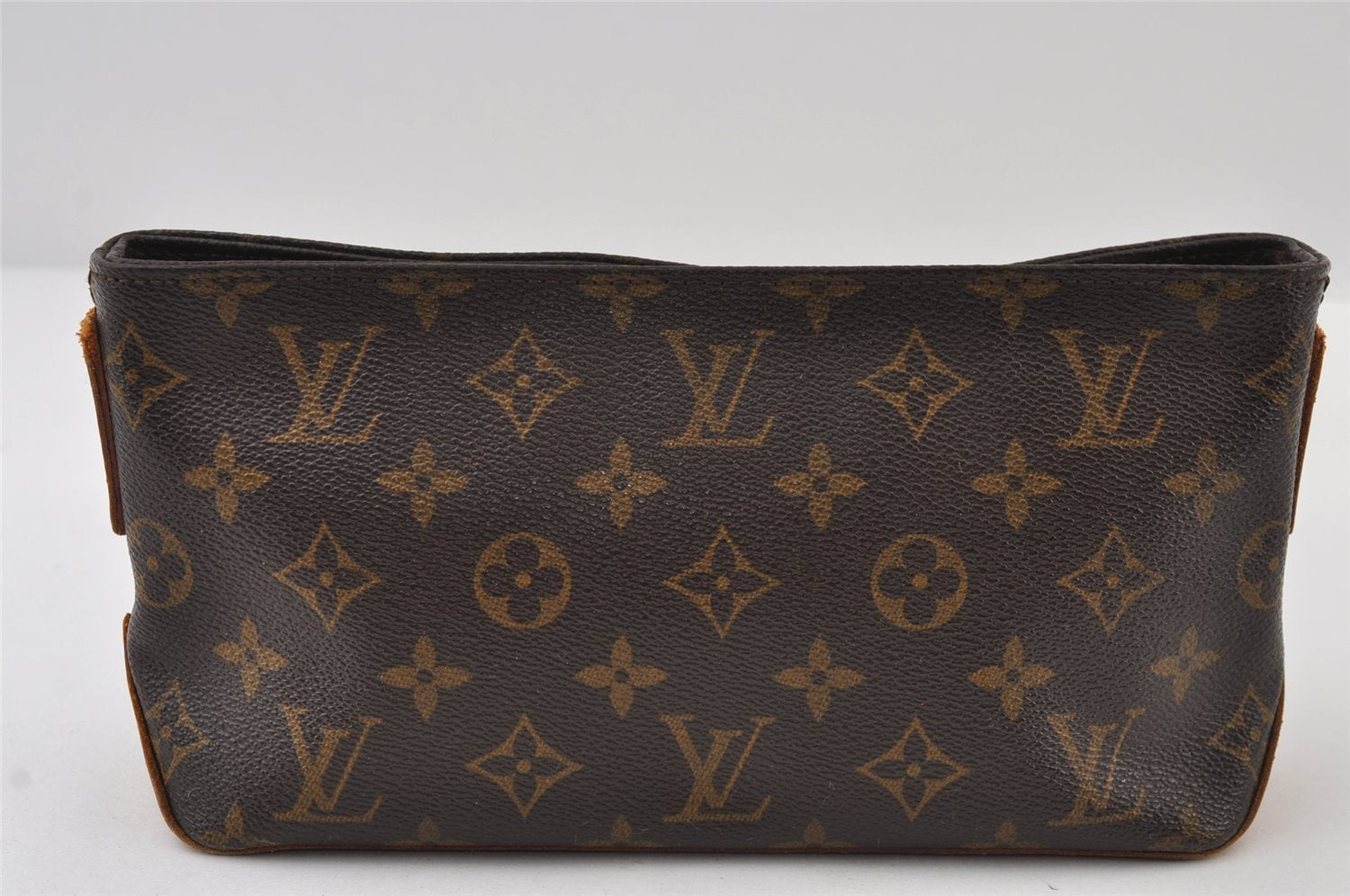 Authentic Louis Vuitton Monogram Trotteur Shoulder Cross Bag M51240 Junk 9786I