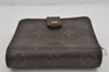 Authentic Louis Vuitton Monogram Compact Zip Bifold Wallet Purse M61667 LV 9786J