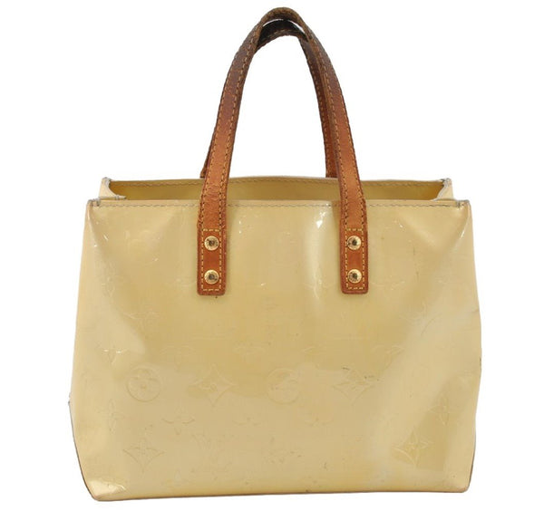 Authentic Louis Vuitton Vernis Reade PM Hand Bag Yellow M91145 LV 9787I