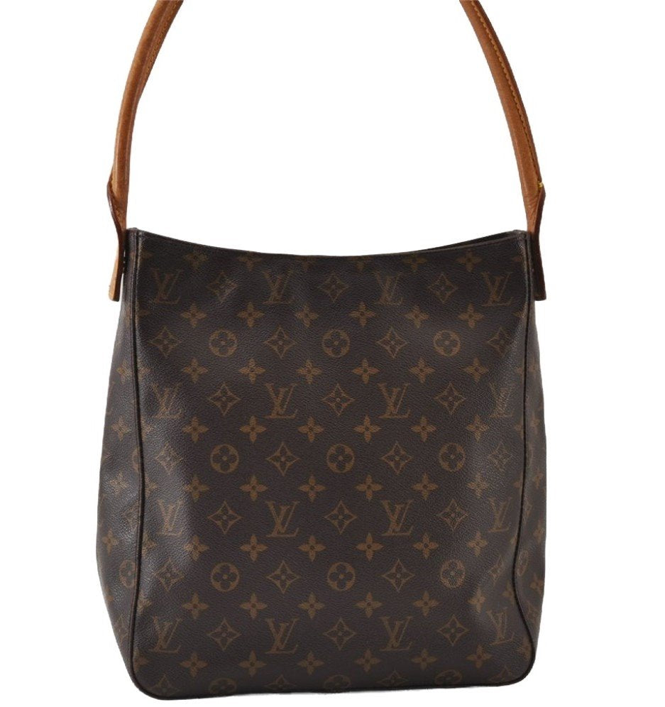 Authentic Louis Vuitton Monogram Looping GM Shoulder Bag M51145 LV 9788I