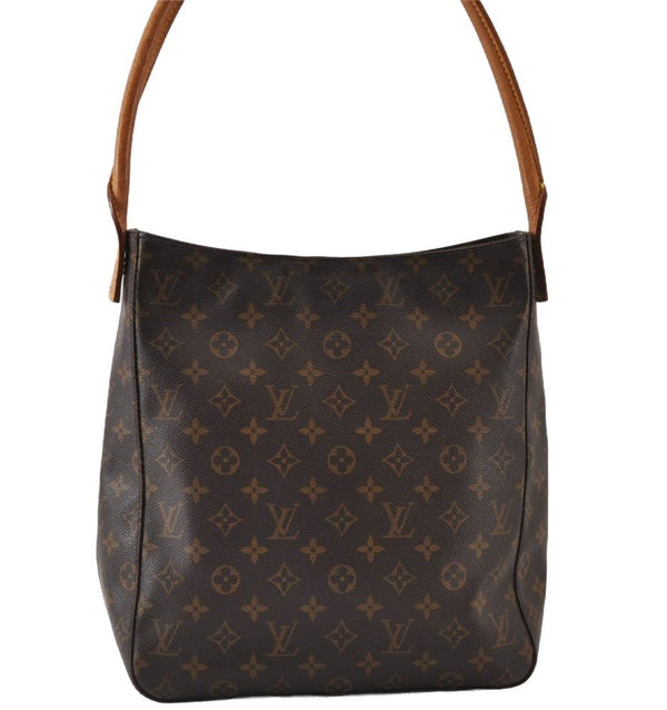 Authentic Louis Vuitton Monogram Looping GM Shoulder Bag M51145 LV 9788I
