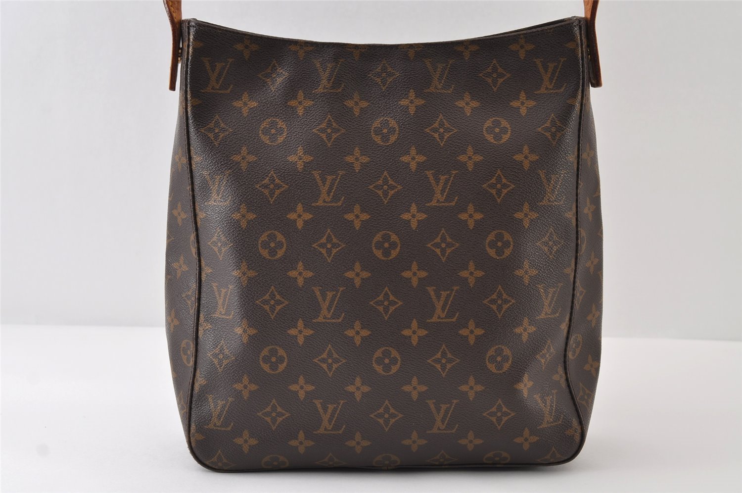 Authentic Louis Vuitton Monogram Looping GM Shoulder Bag M51145 LV 9788I