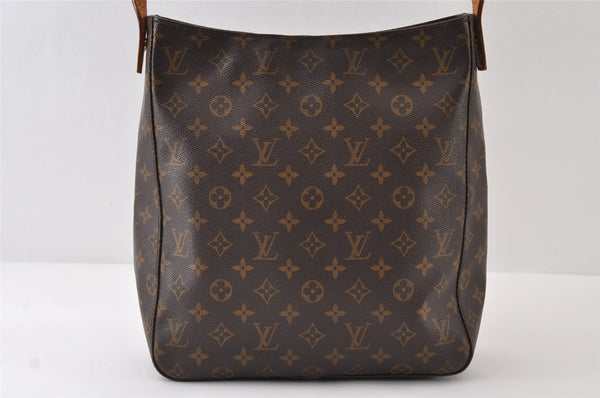 Authentic Louis Vuitton Monogram Looping GM Shoulder Bag M51145 LV 9788I