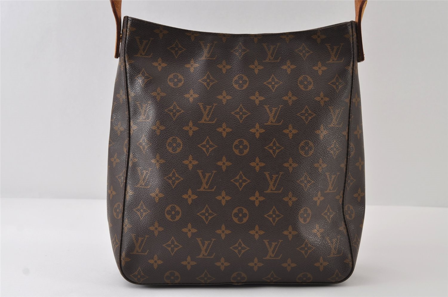 Authentic Louis Vuitton Monogram Looping GM Shoulder Bag M51145 LV 9788I