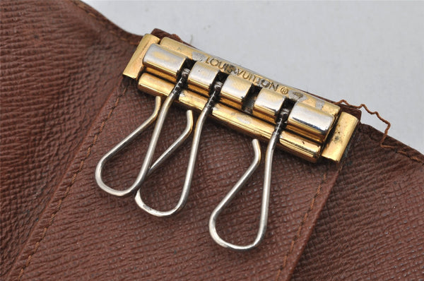 Authentic Louis Vuitton Monogram Multicles 4 Four Hooks Key Case M62631 LV 9788J