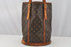 Authentic Louis Vuitton Monogram Bucket GM Shoulder Tote Bag M42236 LV 9789I