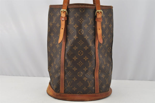 Authentic Louis Vuitton Monogram Bucket GM Shoulder Tote Bag M42236 LV 9789I