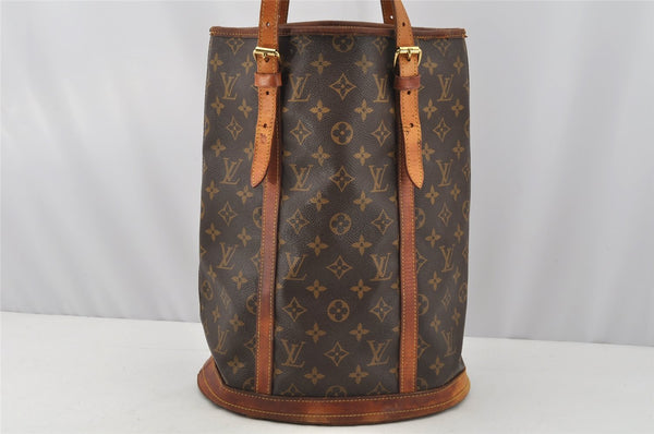 Authentic Louis Vuitton Monogram Bucket GM Shoulder Tote Bag M42236 LV 9789I