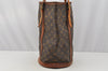 Authentic Louis Vuitton Monogram Bucket GM Shoulder Tote Bag M42236 LV 9789I