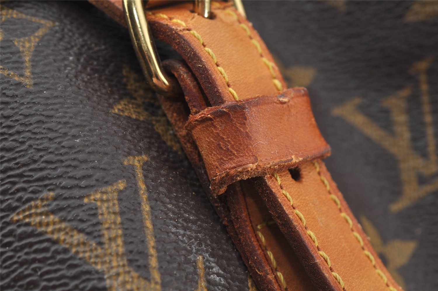 Authentic Louis Vuitton Monogram Bucket GM Shoulder Tote Bag M42236 LV 9789I