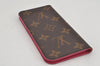 Authentic Louis Vuitton Monogram Folio Iphone 7 8 Case Pink M61906 LV 9789J