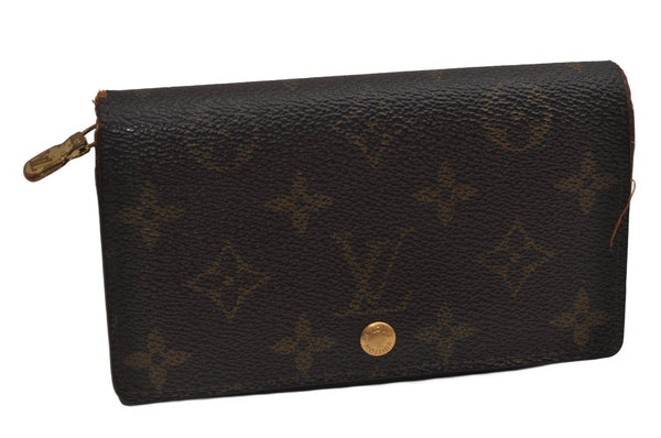 Auth Louis Vuitton Monogram Porte Monnaie Billets Tresor Wallet M61730 LV 9791J